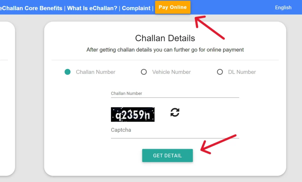 eChallan payment